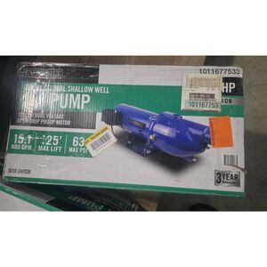 Everbilt 1/2 HP Cast Iron Shallow Well Jet Pump